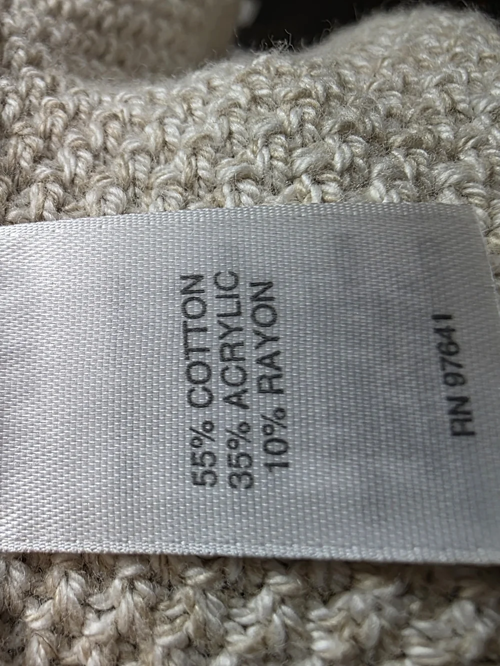 J.Jill Textured Cotton Blend V-Neck Sweater | Women’s Cream V-Neck Knit Sweater